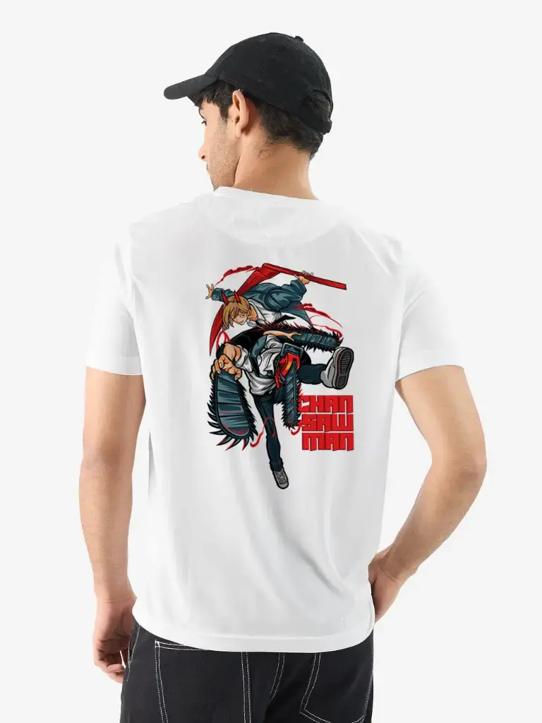 FACTALE Chainsaw Denji Anime T-shirt